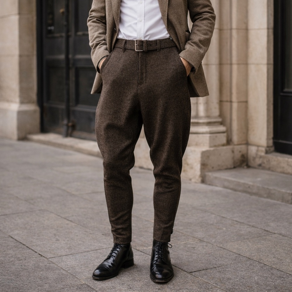 HARE Japanese Wool Twill Jodhpur Trousers Size Medium